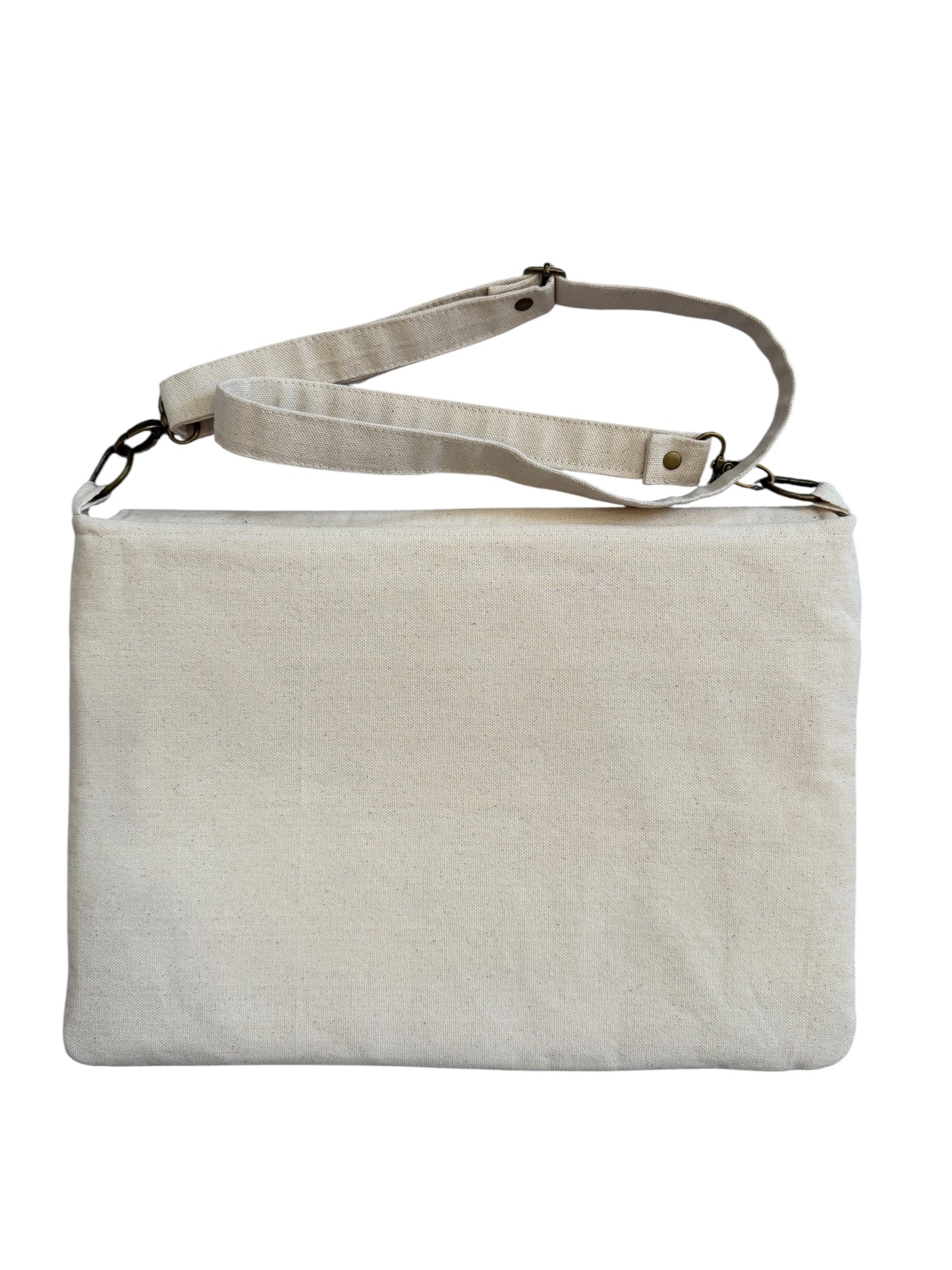 Lumela Neutral Canvas Laptop Bag