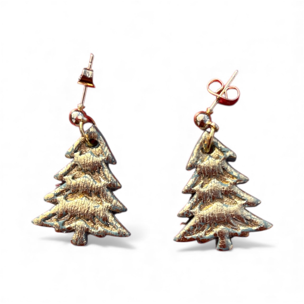 Christmas Tree Clay Earrings