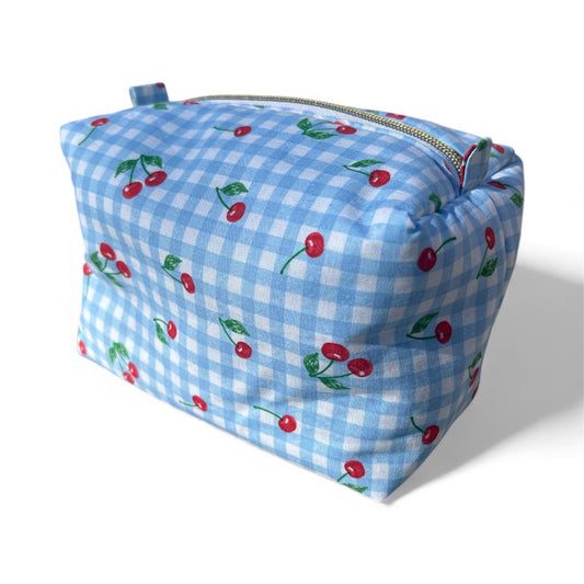 Boxy Pouch - Blue Cherry