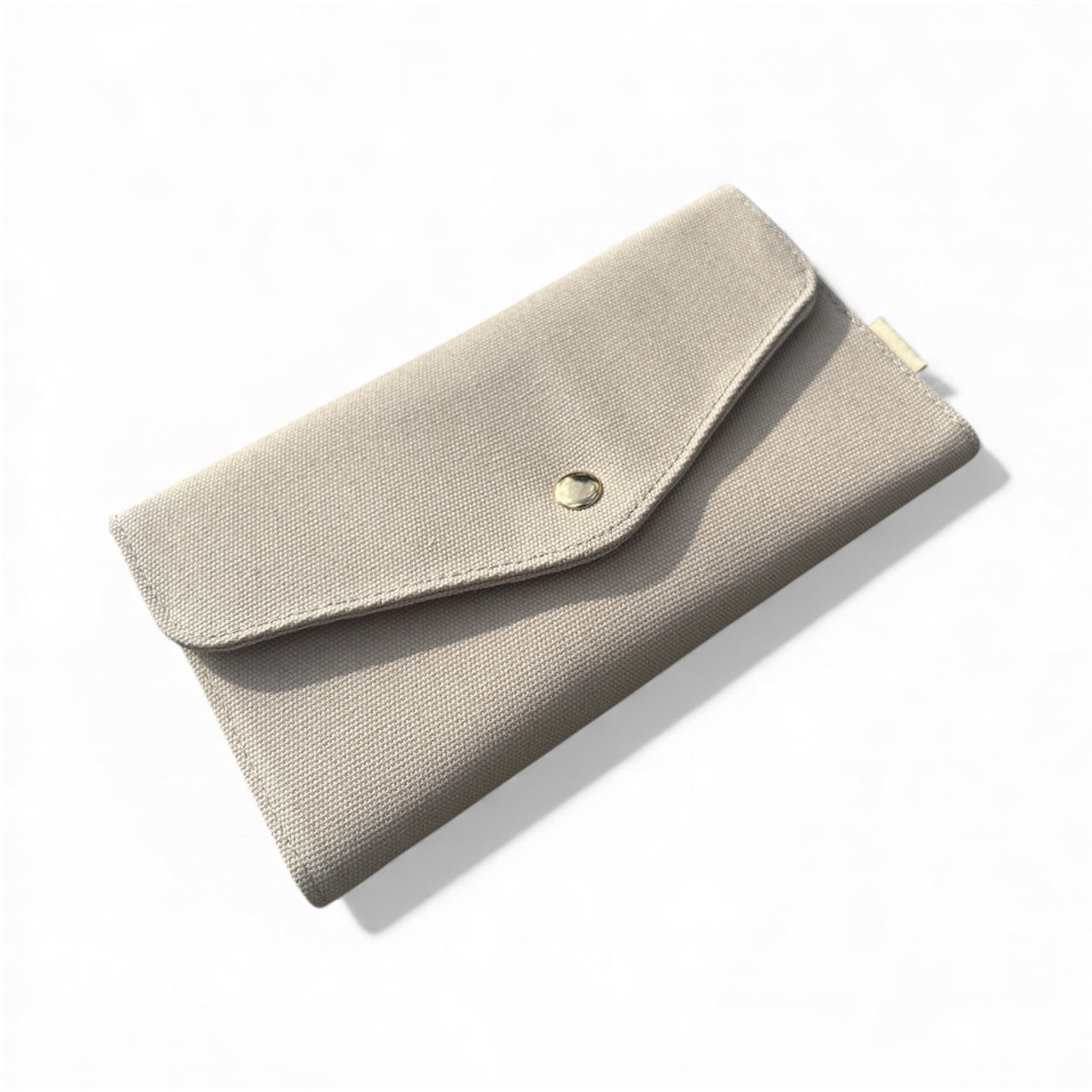 lumela canvas wallet neutral color lightweight everyday wallet simple minimalist design