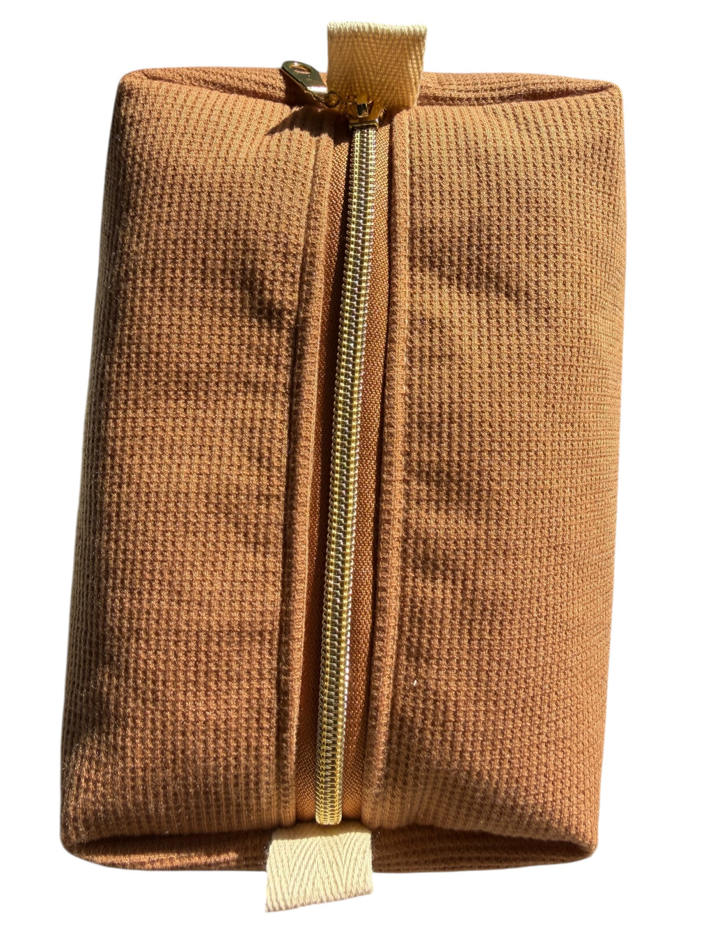 Waffle Knit Boxy Pouch