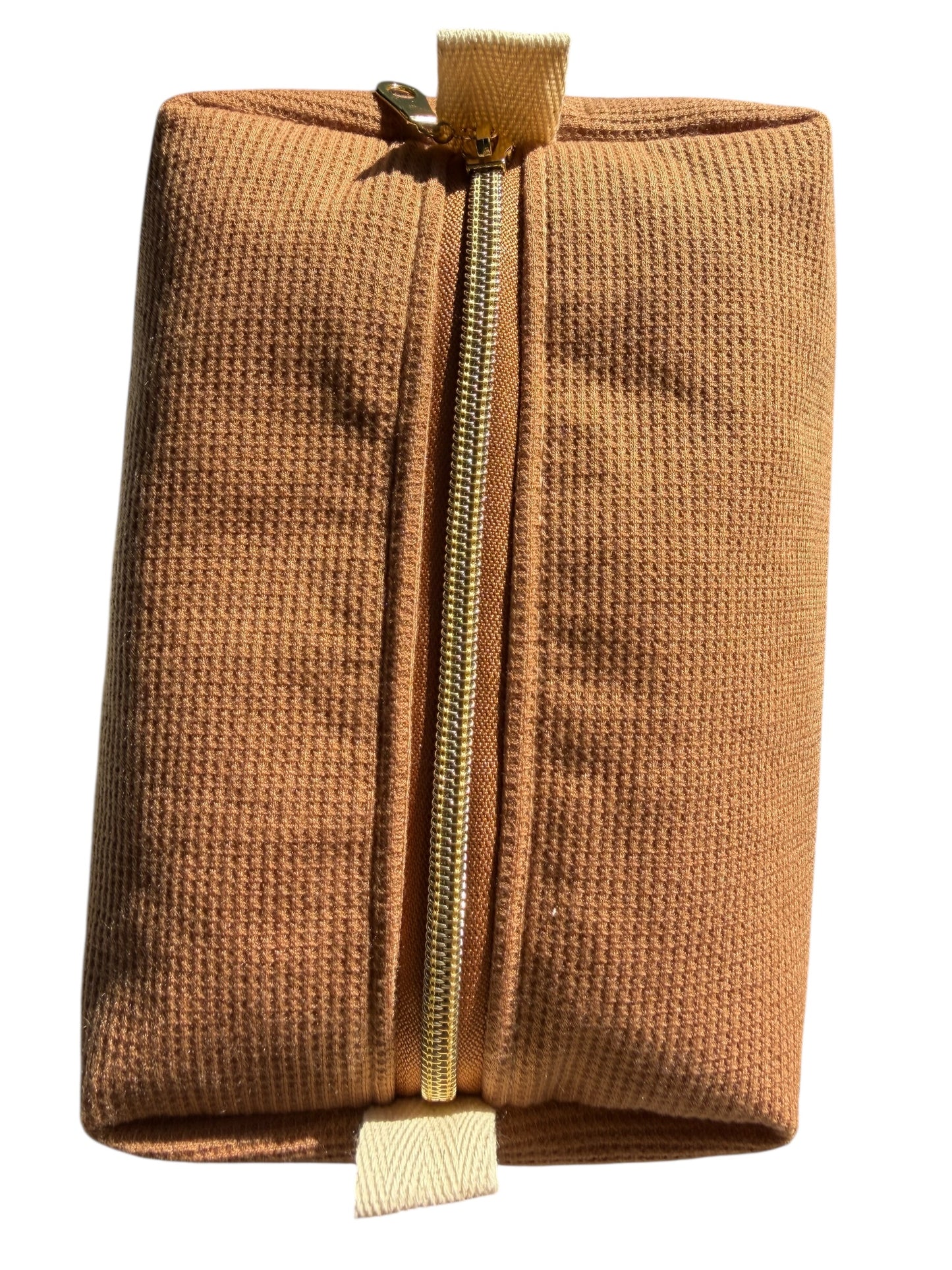 Waffle Knit Boxy Pouch