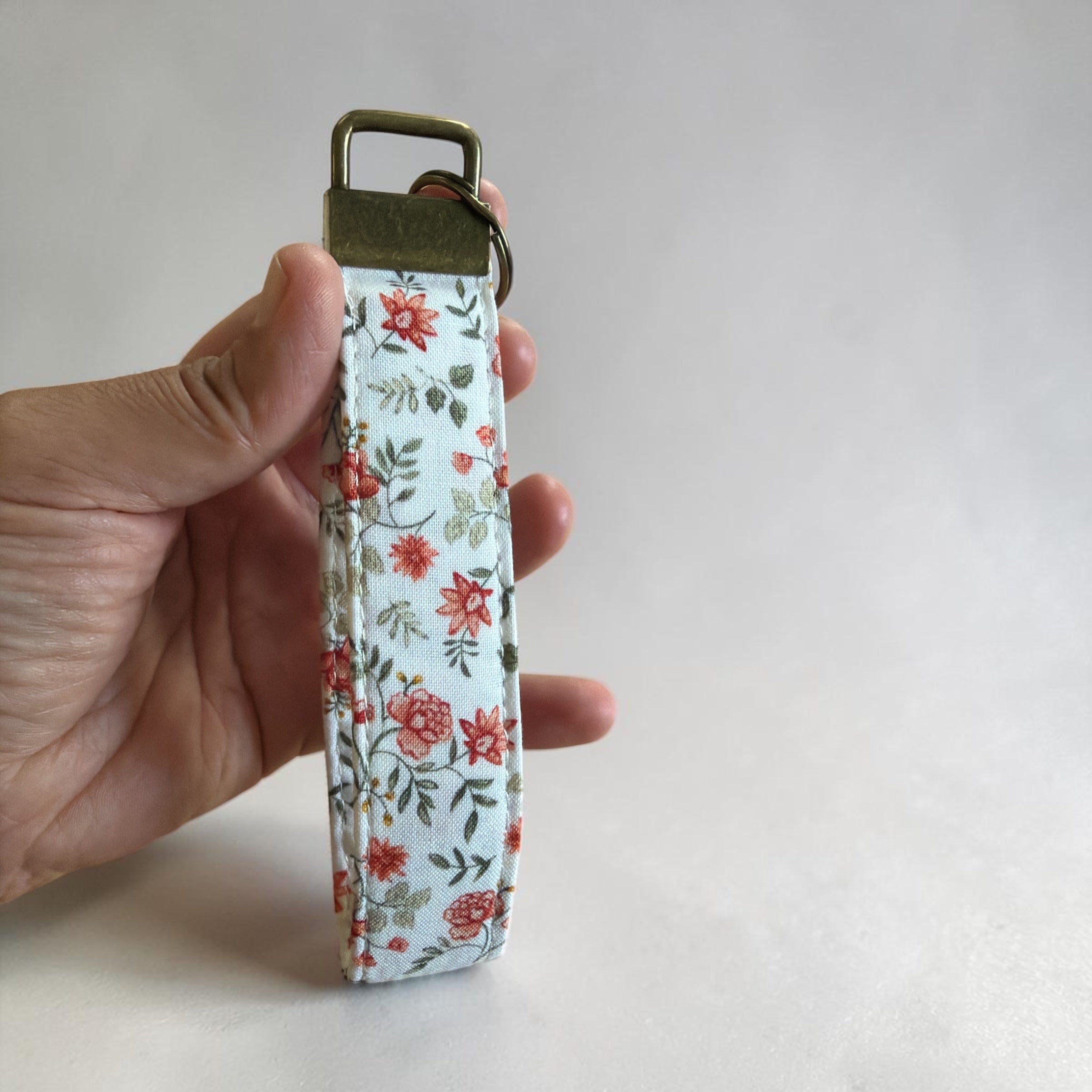 Cottage Floral Wristlet Keychain