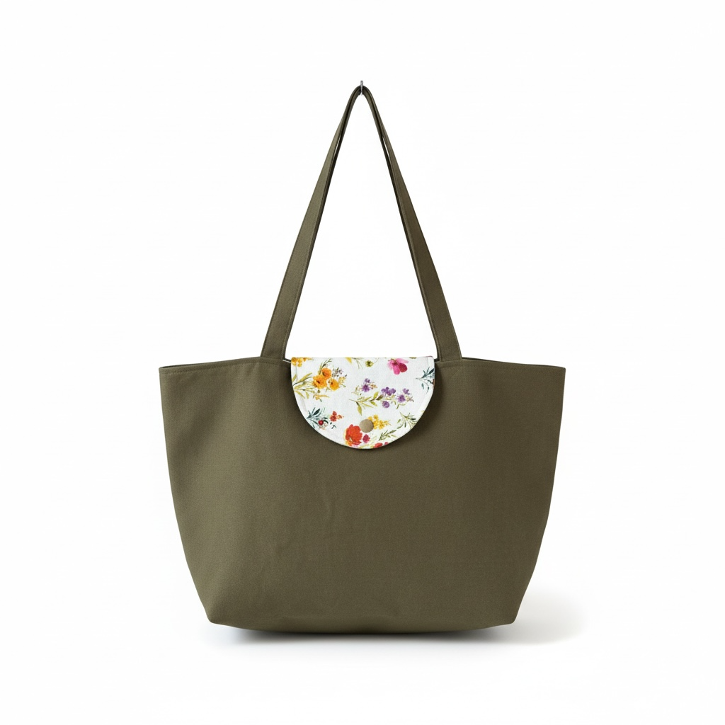 Spring Bloom Canvas Tote Bag