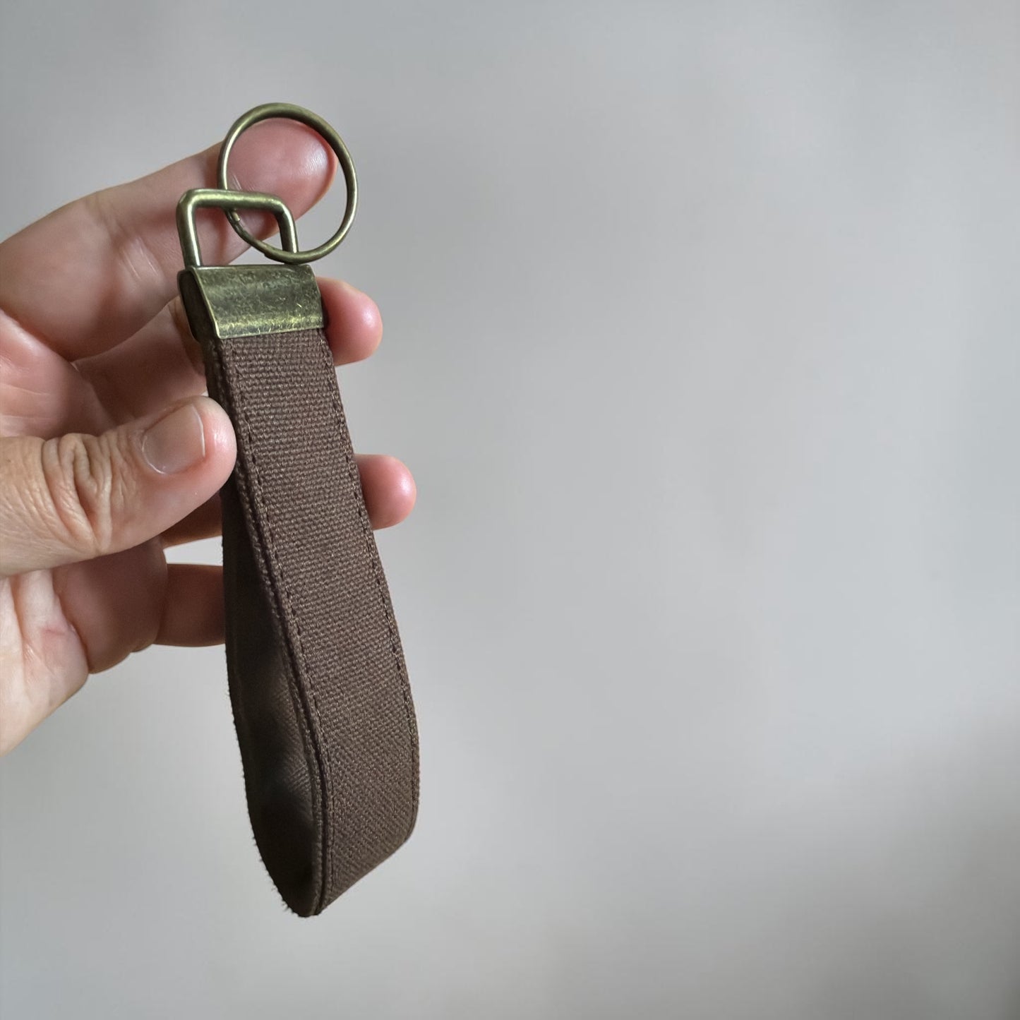 Lumela Minimalist Canvas Wristlet Keychain