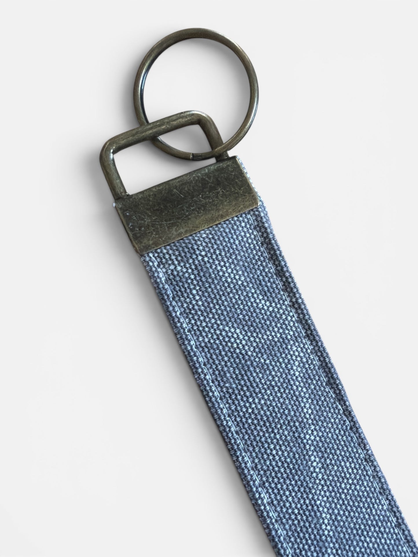 Washed Canvas Wristlet Keychain