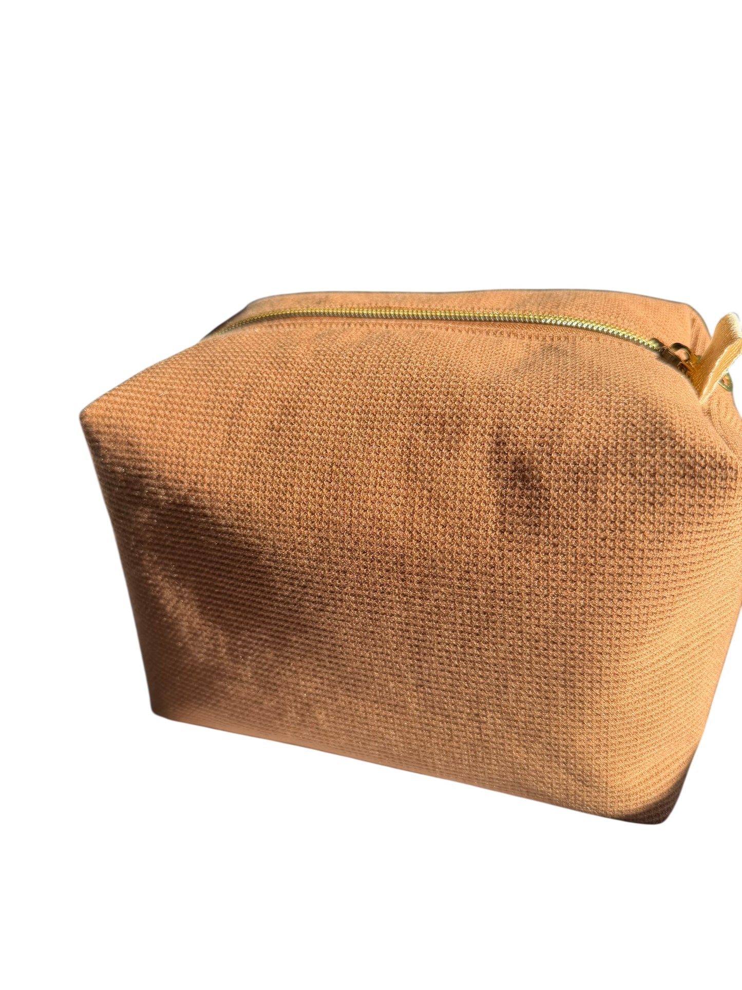 Waffle Knit Boxy Pouch