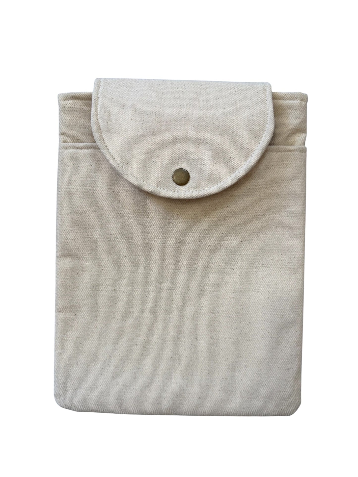 Lumela Neutral Canvas Ipad Bag
