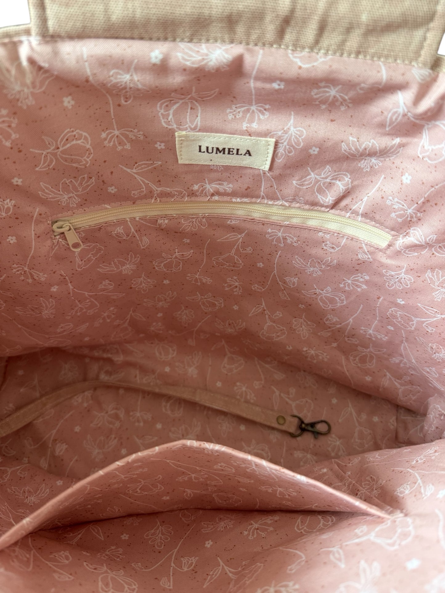 Siena Pink Washed Canvas Tote Bag