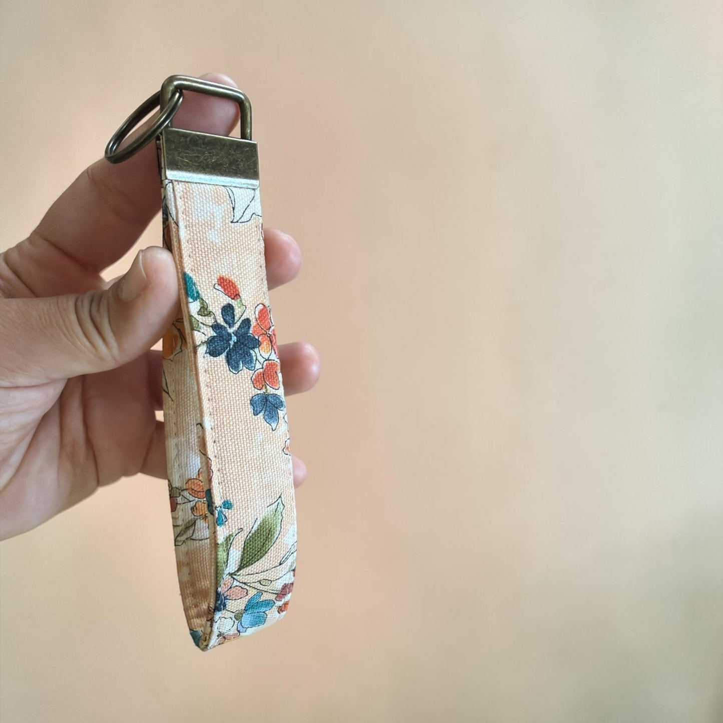 Garden Canvas Wristlet Keychain