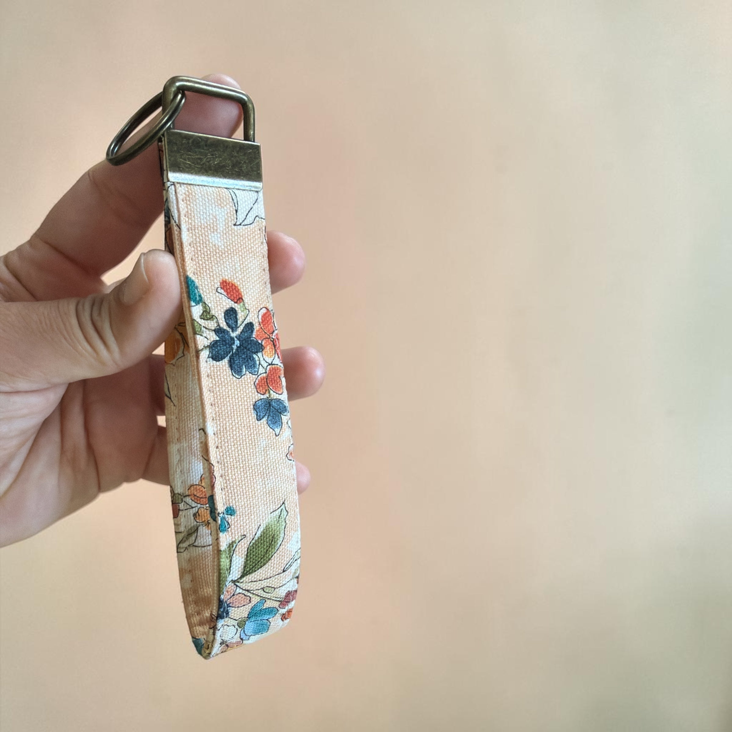 Garden Canvas Wristlet Keychain