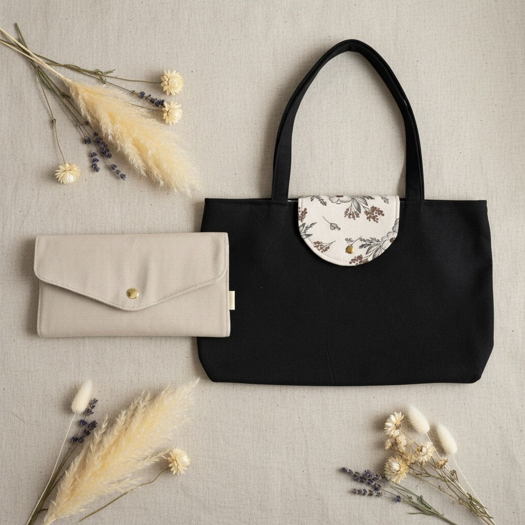 Meadow Tote Bag + Envelope Wallet Bundle