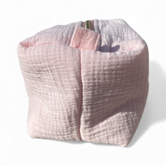 Boxy Pouch - Pink Muslin