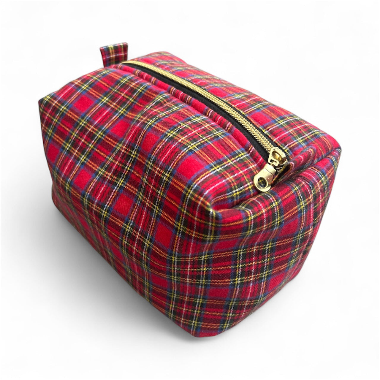 Boxy Pouch - Christmas Festive Plaid