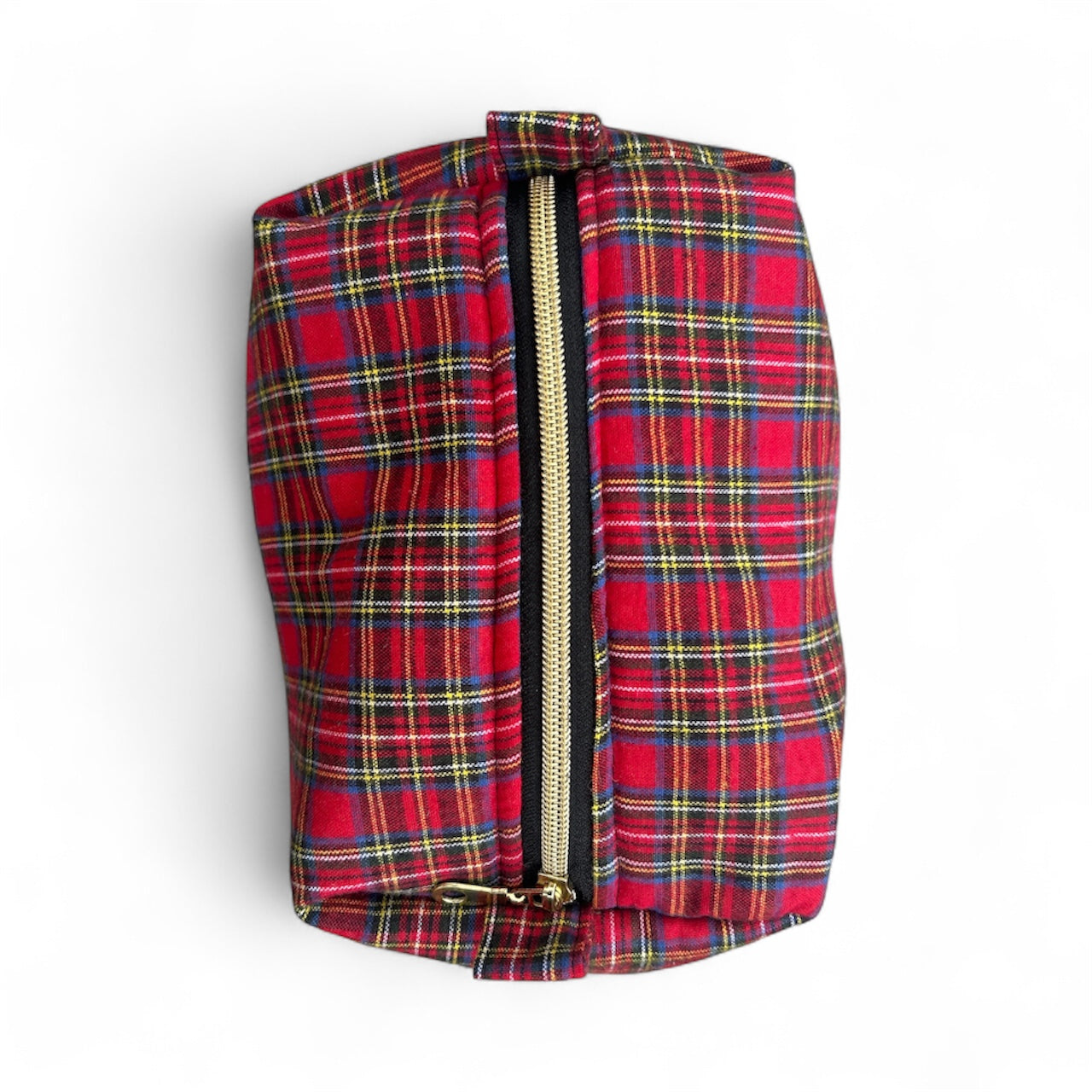 Boxy Makeup Bag - Christmas Festive Plaid
