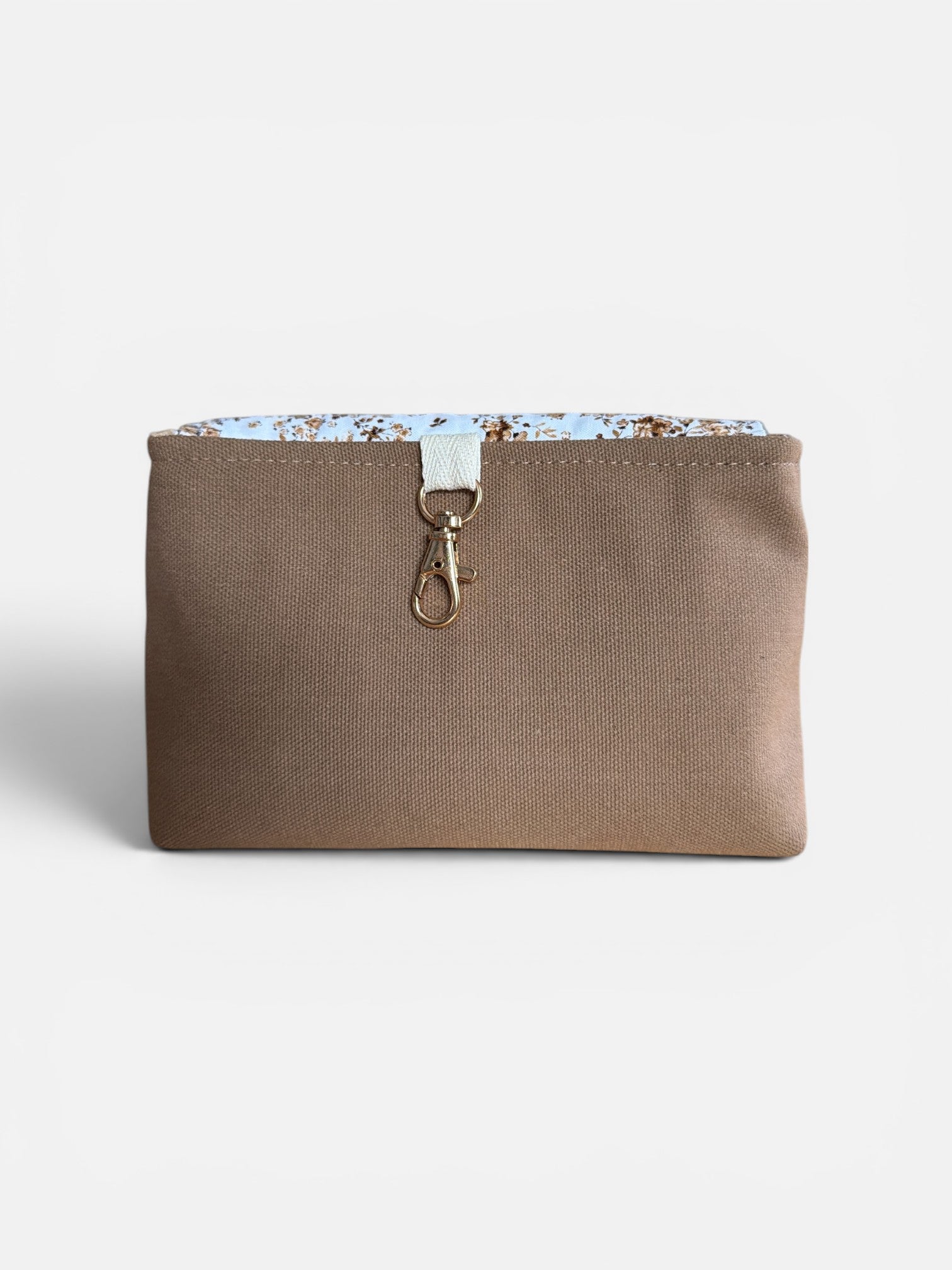 Florance Coffee Floral Clip-on Pouch