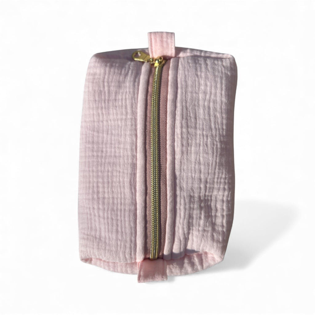 Boxy Pouch - Pink Muslin