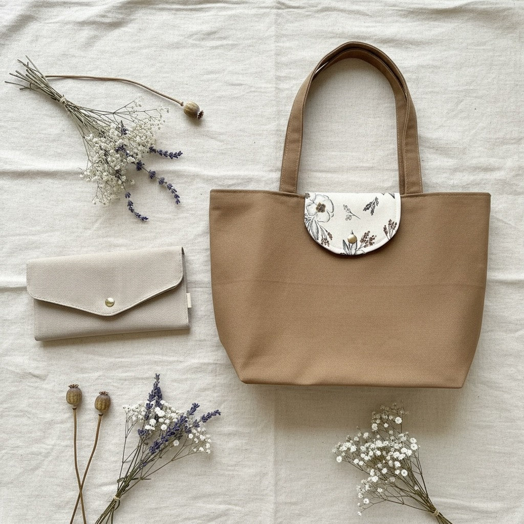 Meadow Tote Bag + Envelope Wallet Bundle