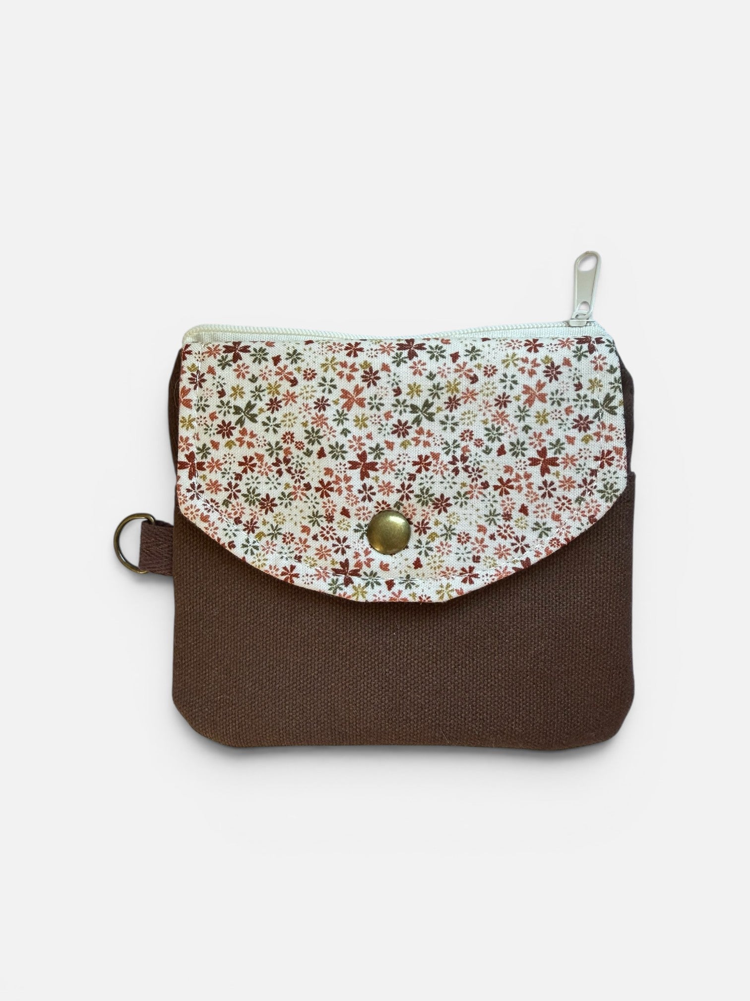 Florence Ditsy Floral Cocoa Keychain Wallet