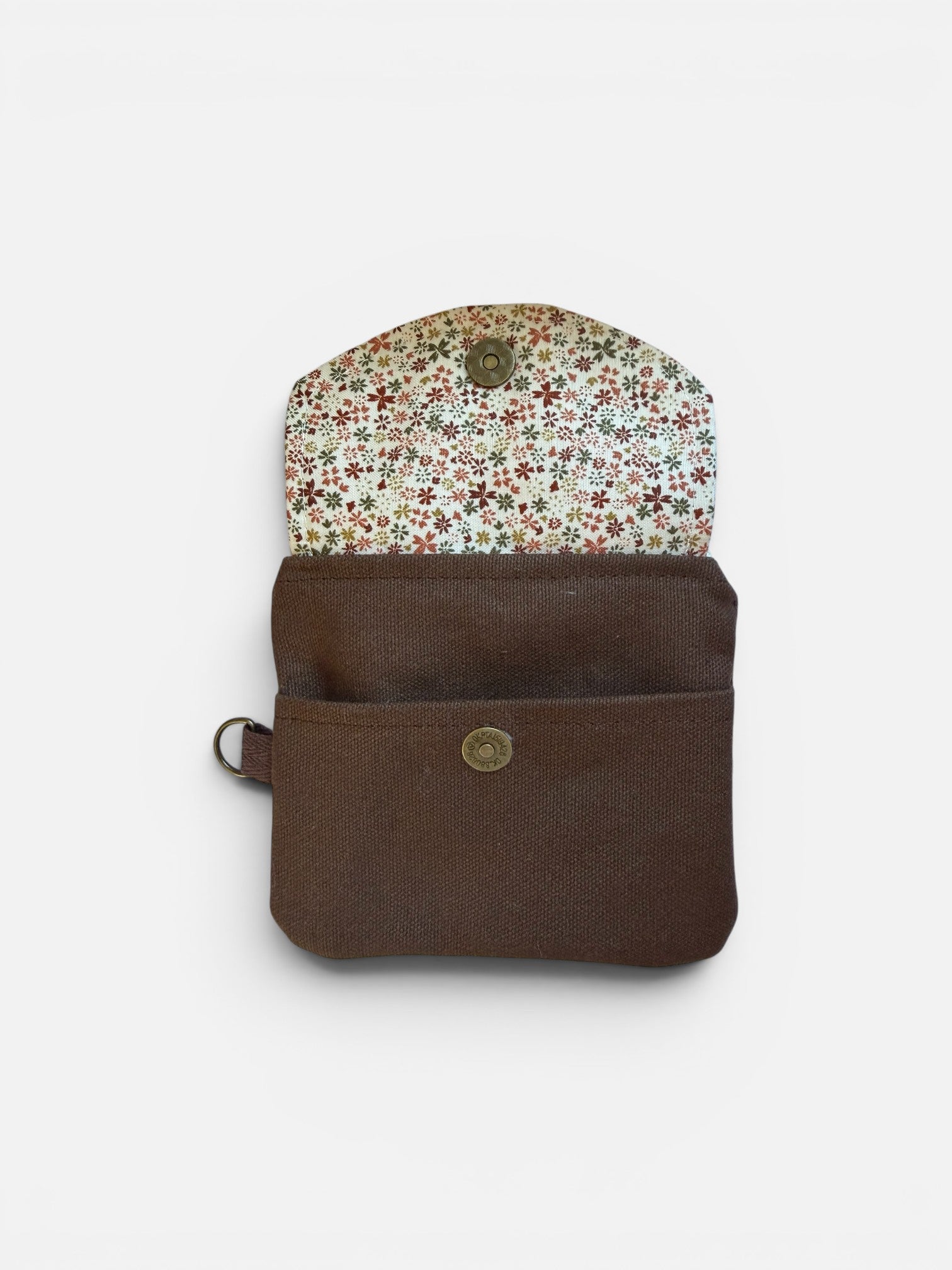 Florence Ditsy Floral Cocoa Keychain Wallet