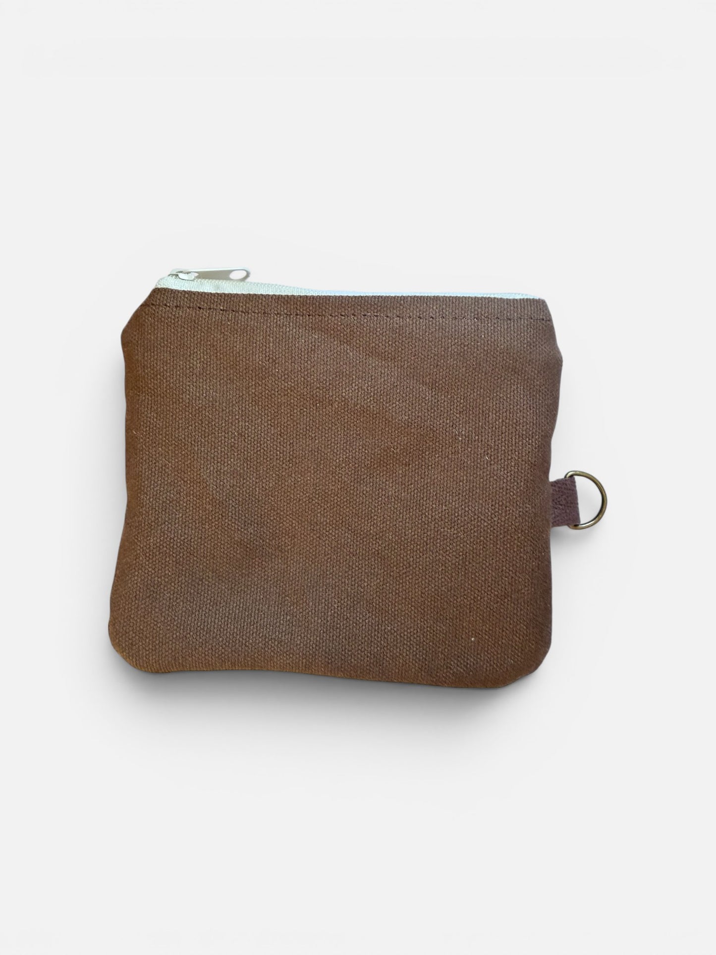 Florence Cocoa Floral Keychain Wallet